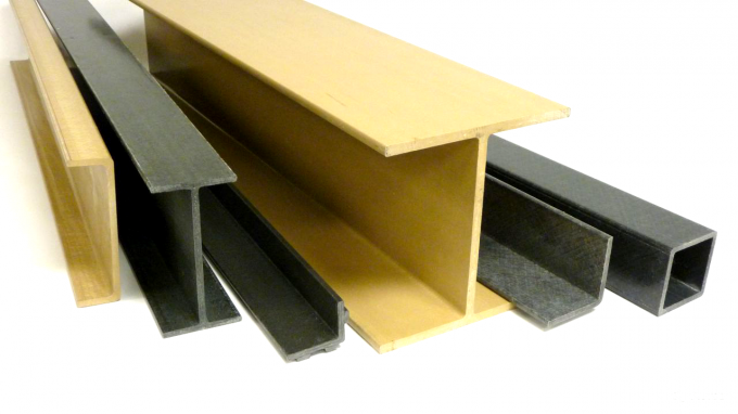 Profil de polyuréthane FRP pultré Porte et fenêtre en plastique Extrusion de fibres de verre de polyuréthane pultré 1